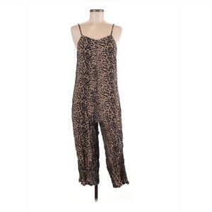 The People’s Vs Leopard print jumpsuit overalls romper size L